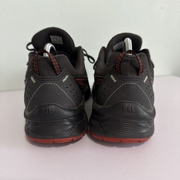 Asics Gel Venture 9 Trail Running Shoes Grey Black Red Size 12 Extra Wide Ortho - Picture 4 of 7